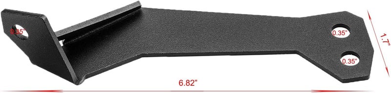 DarSeity 32" Upper Roof Windshield Straight Curved Light Bar Mount Brackets for Polaris RZR XP 1000 900 RZR-S 1000, No Drilling Required (32" Light Brackets) - Image 4